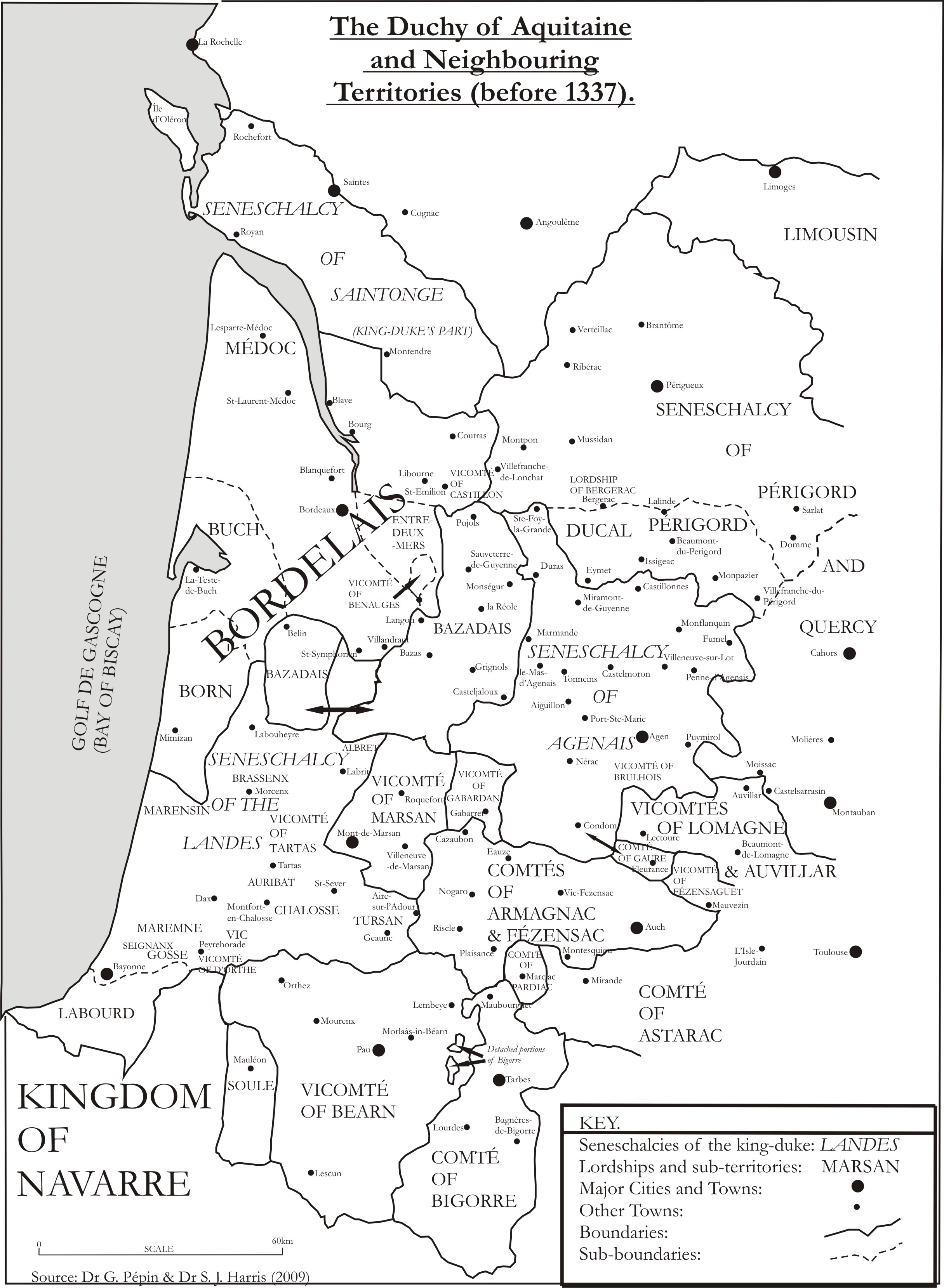 Gascony map